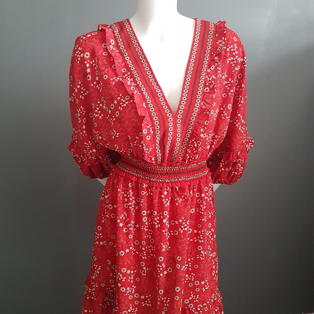 Max Studio Floral Midi Dress